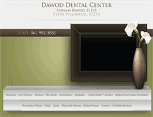 Tablet Screenshot of dawoddentalcenter.com